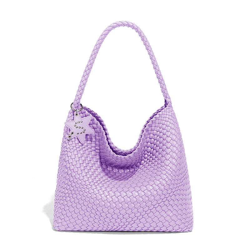 Handwoven Shoulder Bag - Women's Casual Tote Bag with Tassel Detail | Sarah Express