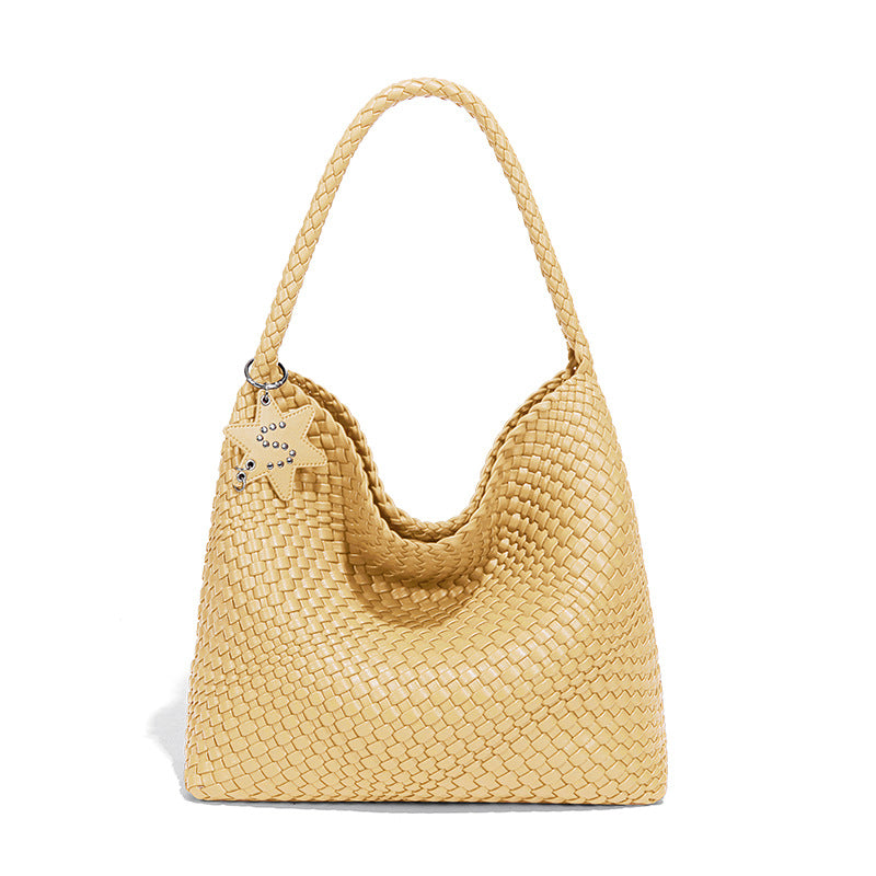 Handwoven Shoulder Bag - Women's Casual Tote Bag with Tassel Detail | Sarah Express