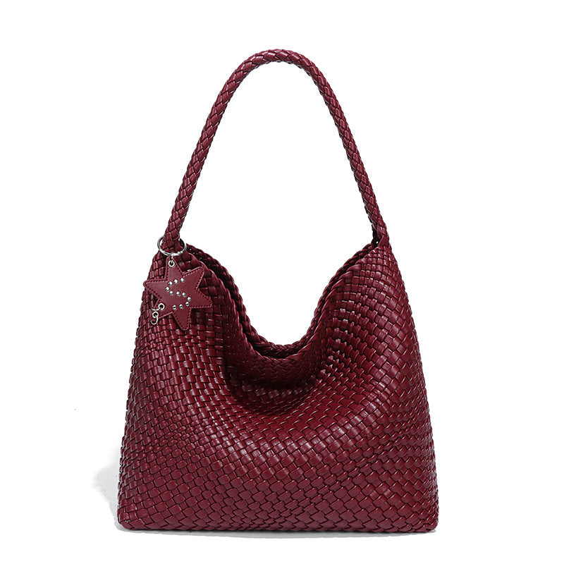 Handwoven Shoulder Bag - Women's Casual Tote Bag with Tassel Detail | Sarah Express