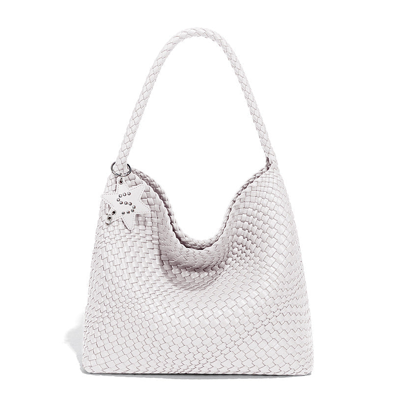 Handwoven Shoulder Bag - Women's Casual Tote Bag with Tassel Detail | Sarah Express
