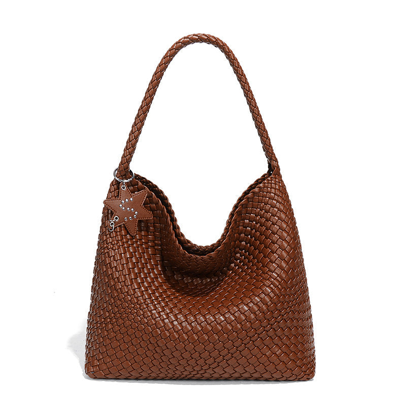 Handwoven Shoulder Bag - Women's Casual Tote Bag with Tassel Detail | Sarah Express
