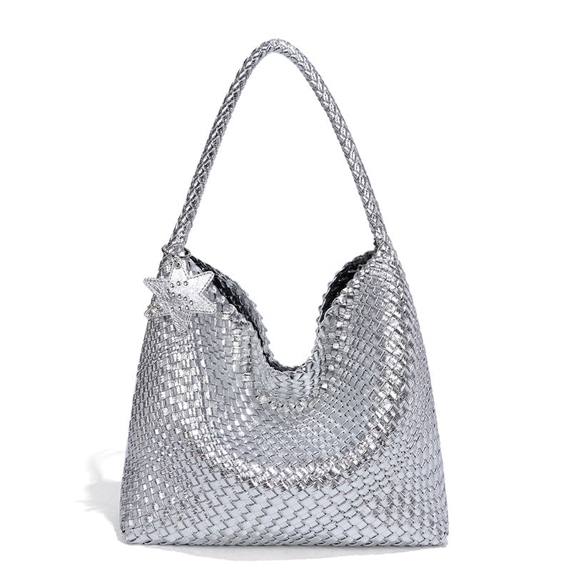 Handwoven Shoulder Bag - Women's Casual Tote Bag with Tassel Detail | Sarah Express